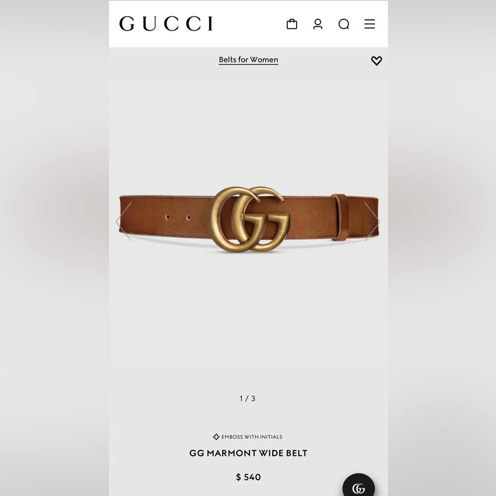 Gucci belt